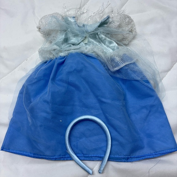 DISNEY STORE SWEETHEARTS CINDERELLA OUTFIT FITS MOST 18" DOLL & HEADBAND - Picture 5 of 5